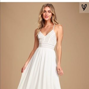LIKE NEW Lulu’s Beaded Maxi Dress